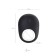 Erective ring on the penis ivita, silicone, black color, 6.5 cm