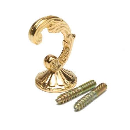 Hook for curtains ks002, one -rod, color gold-12