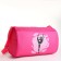 Sports bag with lightning, external pocket, pink color