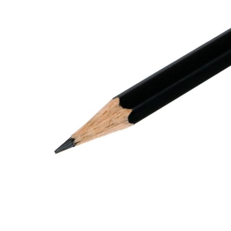 Pencil black-granographic Faber-Castell HB 1112 with an eraser, black-1