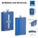 Alcohol flask "never give up", stainless steel, 240 ml, 8 oz
