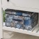 Stellid box for storage with a lid of the mosaic, 40 × 30 × 25 cm, blue color