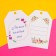 Schildik floristic "wishes", set of 6 pcs., 7 x 5 cm