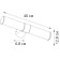 Erte Lamp Callisto A4408AP-1CC, LED, 8 W, 13x40x7 cm, 720 lm, chrome