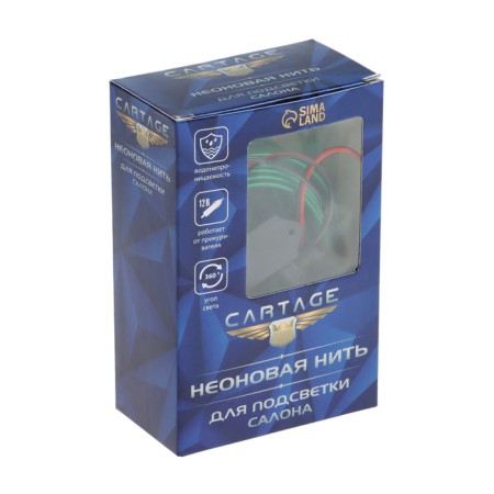 Cartage neon thread for lighting salon, feeder 12 V, 5 m, lemon-11