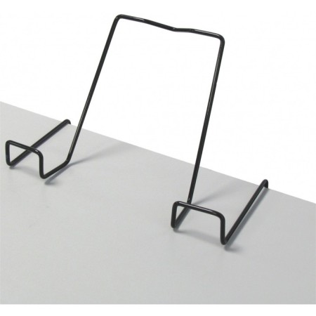 Book stand, metal, for a desk up to 20 mm thick, black-1