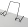 Book stand, metal, for a desk up to 20 mm thick, black