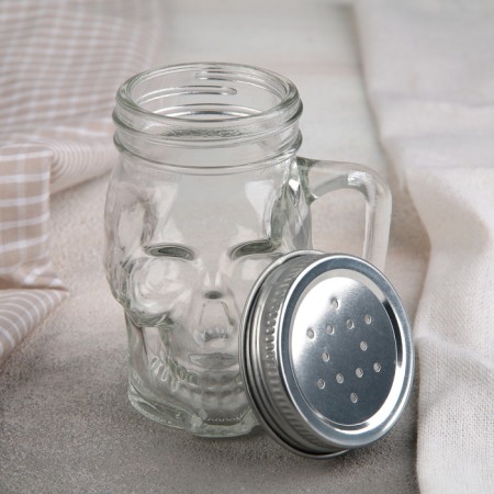 Glass Solonka "Skull. Halloween ", 100 ml, 7 × 6.5 × 8.5 cm-1