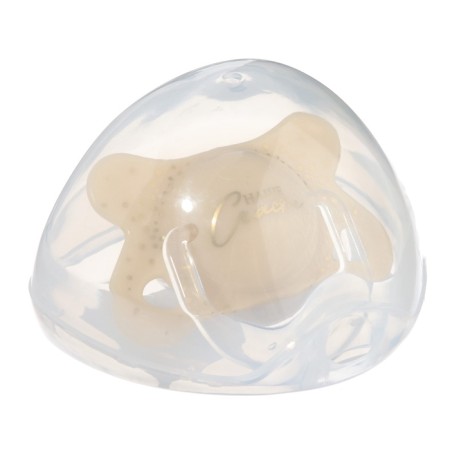 Nipple - New Year's dummy "Happiness", orthodontic, silicone, +6 months, in the container-3