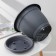 Pot for flowers with a pallet APHRODITE, 7.8 L, D = 29 cm, h = 22.5 cm, color gray color