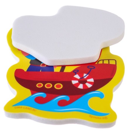 A set of bath toys "Pirates" 8 pieces with a grid + net, crush me-6