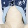 Jacket for dogs with flowers, XL (DS 35 cm, Osh 32 cm, og 49 cm), dark blue