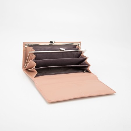 Women's wallet on magnets, pink color-2