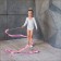 Dancing tape, length 4 m, light pink color
