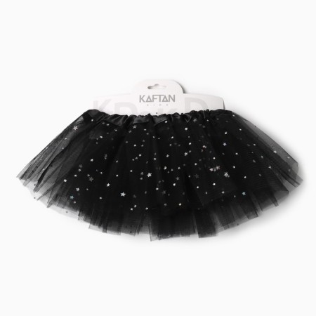 Children's skirt kaftan "stars" black, length 17 cm-4