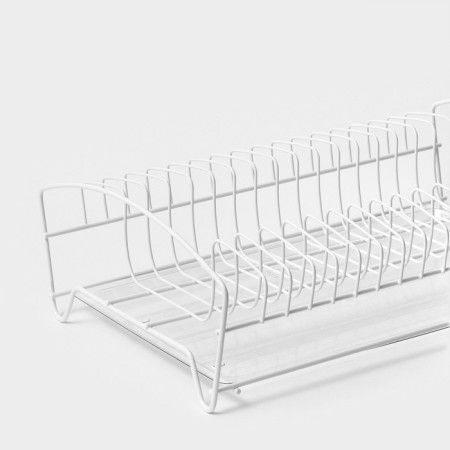 Dishes for dishes with a pallet 39 × 25 × 12 cm, white color-2