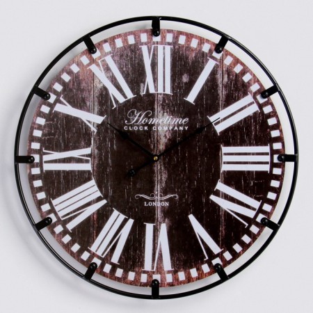 Wall clock, series: loft, "bolton", smooth move, d = 60 cm