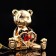 Souvenir "Bear with Heart", 5 × 4 × 5 cm, with crystals