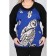 Women's sweater, size 54, the color is blue, black