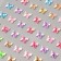 Stick plastic rhinestones "Butterfly" color 15x9 cm