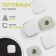 A set of buttons on the leg, 18 × 18 mm, 5 pcs, white/silver color