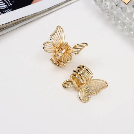 Hair crab "Mendi" (set 2 pcs) 2.5 cm, gold-1