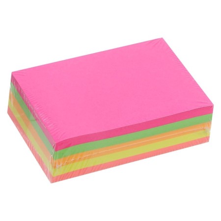 Block with a sticky edge of 51 mm x 76 mm, 250 sheets, fluorescent, 5 colors-2