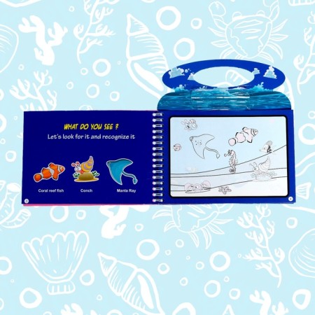 Book for drawing with water "Ocean", with a marker-5