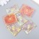 Decor for creativity Plastic "Flash" Holography Pink set 6 pcs 4x3 cm