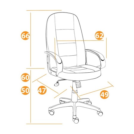 Chair CH747 Fllock brown 6-2