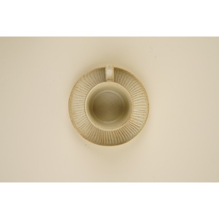 Tea couple ceramic SL Home "Vento", 2 items: a cup 250 ml, a saucer d = 15 cm, beige color-2