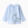 Longsliv children, color light blue, height 86 cm