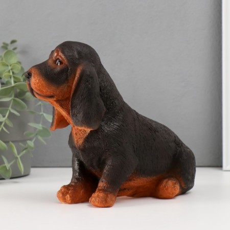 Figure "Dachshund" height 17.5 cm, width 10 cm, length 23 cm-3