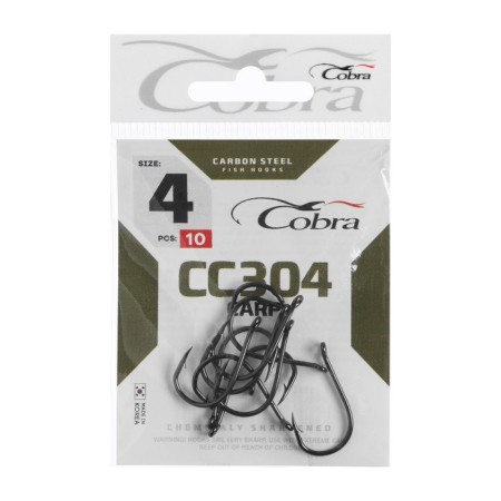 Cobra Carp hooks, series CC304, No. 04, 10 pcs.