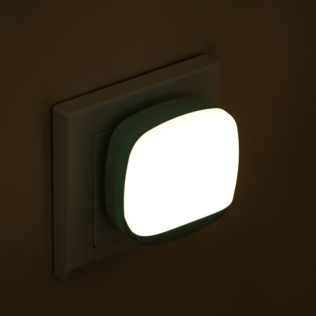 Nightlight with the light sensor "Lasi" LED azure 6x6.5x6 cm-4
