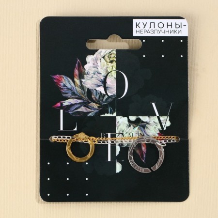 Love non -membranous pendants, 2 pcs, length 40 cm-5