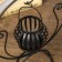 Summary Metal for 1 candle "Round swing" black 26x17.5x10.5 cm