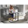 Table coffee olon LDSP 700*320*680 chipper egger: concrete chicago light/frame metal color: black