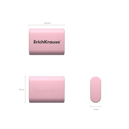Eraser Erichkrause Sponge 37 x 33 x 15 mm, mix, price 1 pc-4