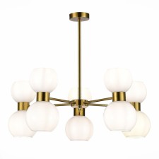Ceiling EVOLUCE lamp. Sle1138-302-10. Thonet. 10x60 watts, E27, 73x73x47.8 cm, brass color