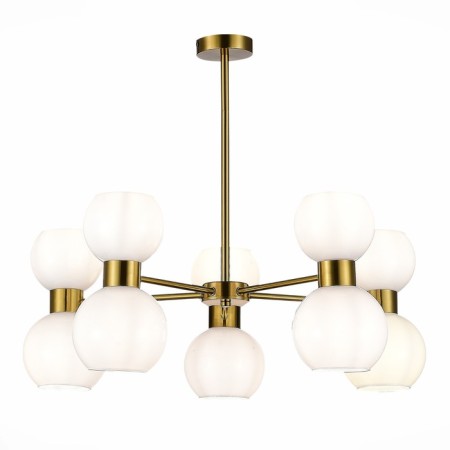 Ceiling EVOLUCE lamp. Sle1138-302-10. Thonet. 10x60 watts, E27, 73x73x47.8 cm, brass color