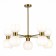 Ceiling EVOLUCE lamp. Sle1138-302-10. Thonet. 10x60 watts, E27, 73x73x47.8 cm, brass color