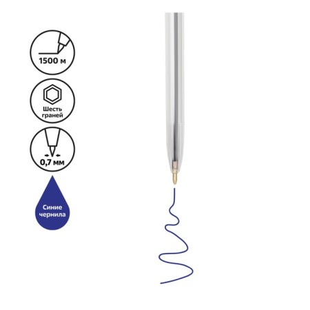 Ballpoint pen “Istanm”, “optim”, a node 0.7 mm, blue ink on an oil basis, rod 131 mm-2