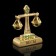 Souvenir sign of the zodiac "Libra", 5 × 2 × 5 cm, with crystals