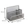 Chancellery trifle stand 4 compartments, gray, mesh
