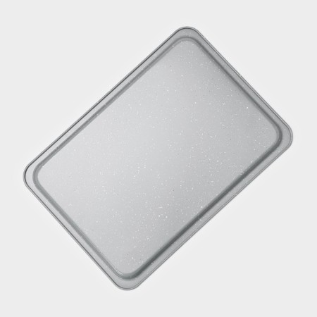 The baking sheet of the Dolyan is “Marble. Rectangle ", 38.5 × 27.5 × 2 cm, anti -stick coating, gray color-4