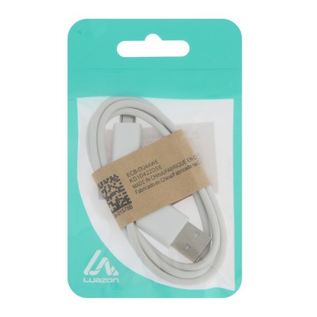 Luazon cable, microUSB - USB, 1 A, 1 m, white-3