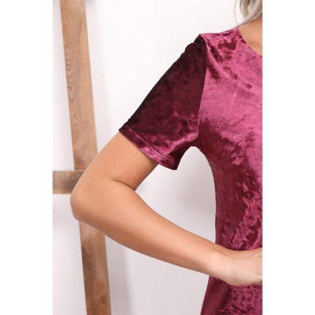 Women's dress, size 46, burgundy color-8