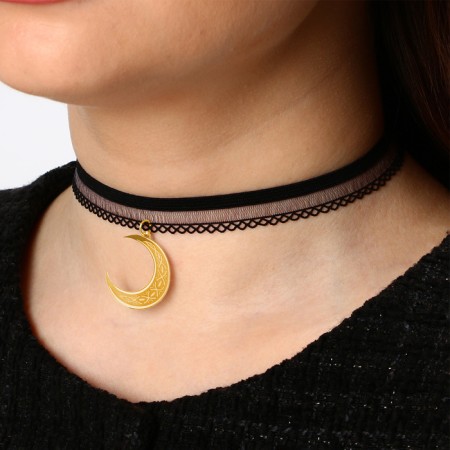 Choker on the neck "Blooming Sakura" 35 cm-3