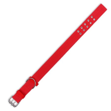 Four-layer collar, 64 x 4 cm, Osh 50-58 cm, polyester, red-4
